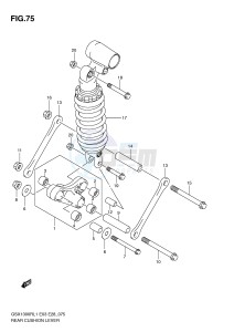 GSX1300R (E3-E28) Hayabusa drawing REAR CUSHION LEVER (GSX1300RL1 E3)