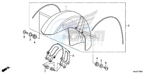 VT750CSE Shadow - VT750CS-E UK - (E) drawing FRONT FENDER (VT750CS/ C)