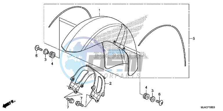 FRONT FENDER (VT750CS/ C)