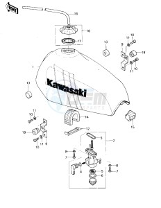 KL 250 A [KLR250] (A3-A4) [KLR250] drawing FUEL TANK