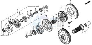 GL1500SE GOLDWING SE drawing PRIMARY DRIVE GEAR