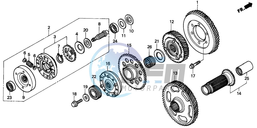 PRIMARY DRIVE GEAR