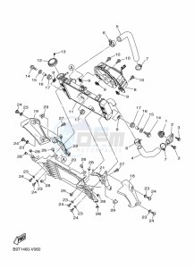 MT-25 MTN250-A (B4W1) drawing RADIATOR & HOSE