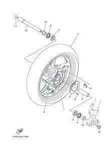 XP500A T-MAX 530 (2PWC) drawing FRONT WHEEL