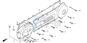 PK50 WALLAROO drawing LEFT SIDE COVER