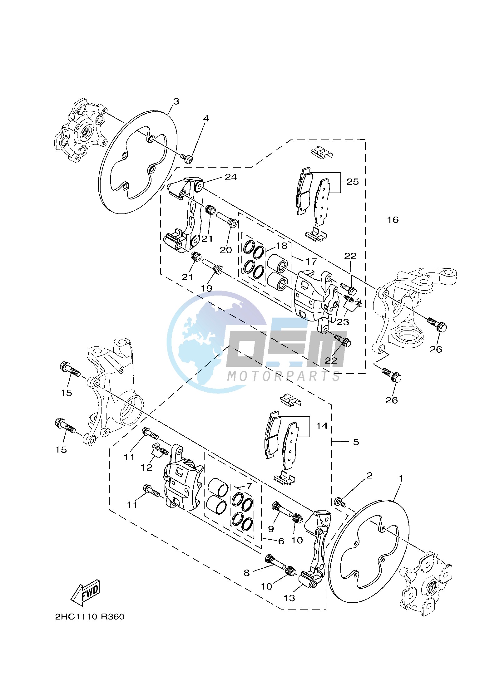 FRONT BRAKE CALIPER