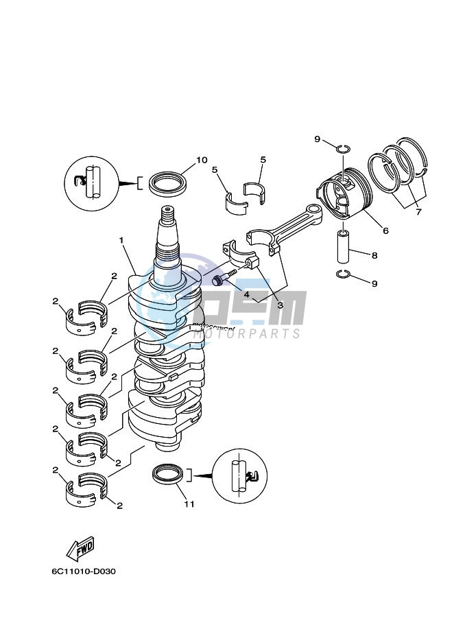 CRANKSHAFT--PISTON