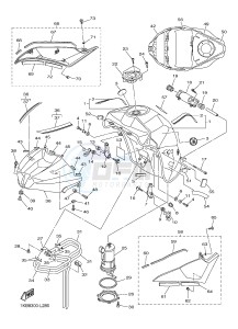 YZF-R1 998 R1 (1KB8 1KB9) drawing FUEL TANK