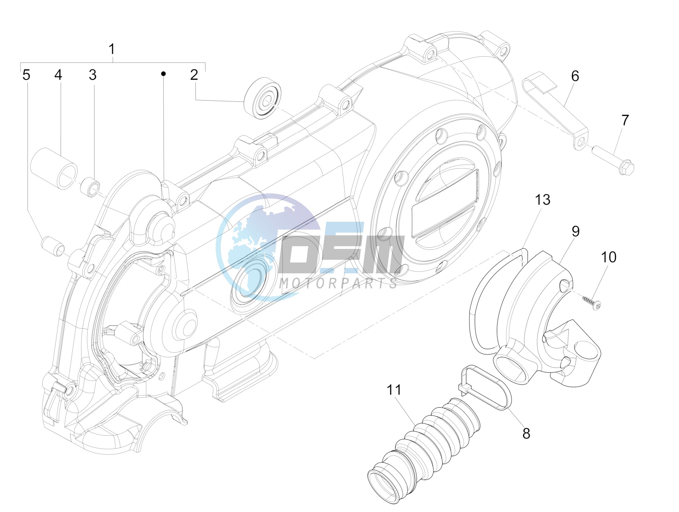 Crankcase cover - Crankcase cooling