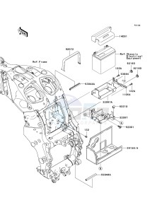 KRF 750 F [TERYX 750 4X4 NRA OUTDOORS] (F8F) C8F drawing BATTERY CASE