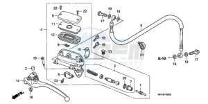 CBF1000A Europe Direct - (ED) drawing CLUTCH MASTER CYLINDER