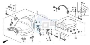 VTX1300S drawing SEAT