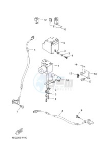 YPR400RA XMAX 400 ABS EVOLIS 400 ABS (1SDG) drawing ELECTRICAL 3