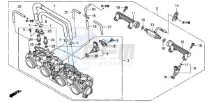 CBF1000T drawing THROTTLE BODY