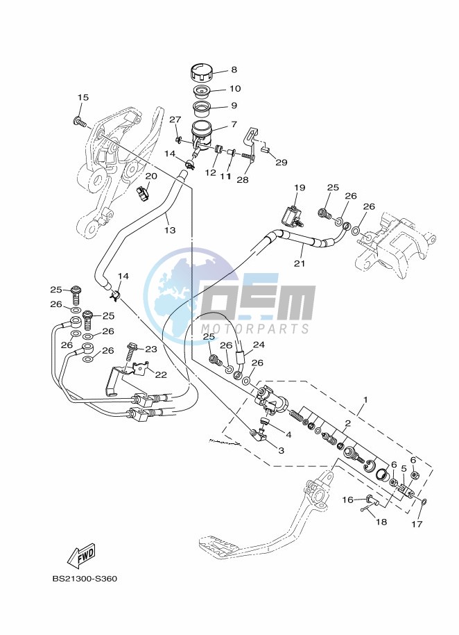 REAR MASTER CYLINDER