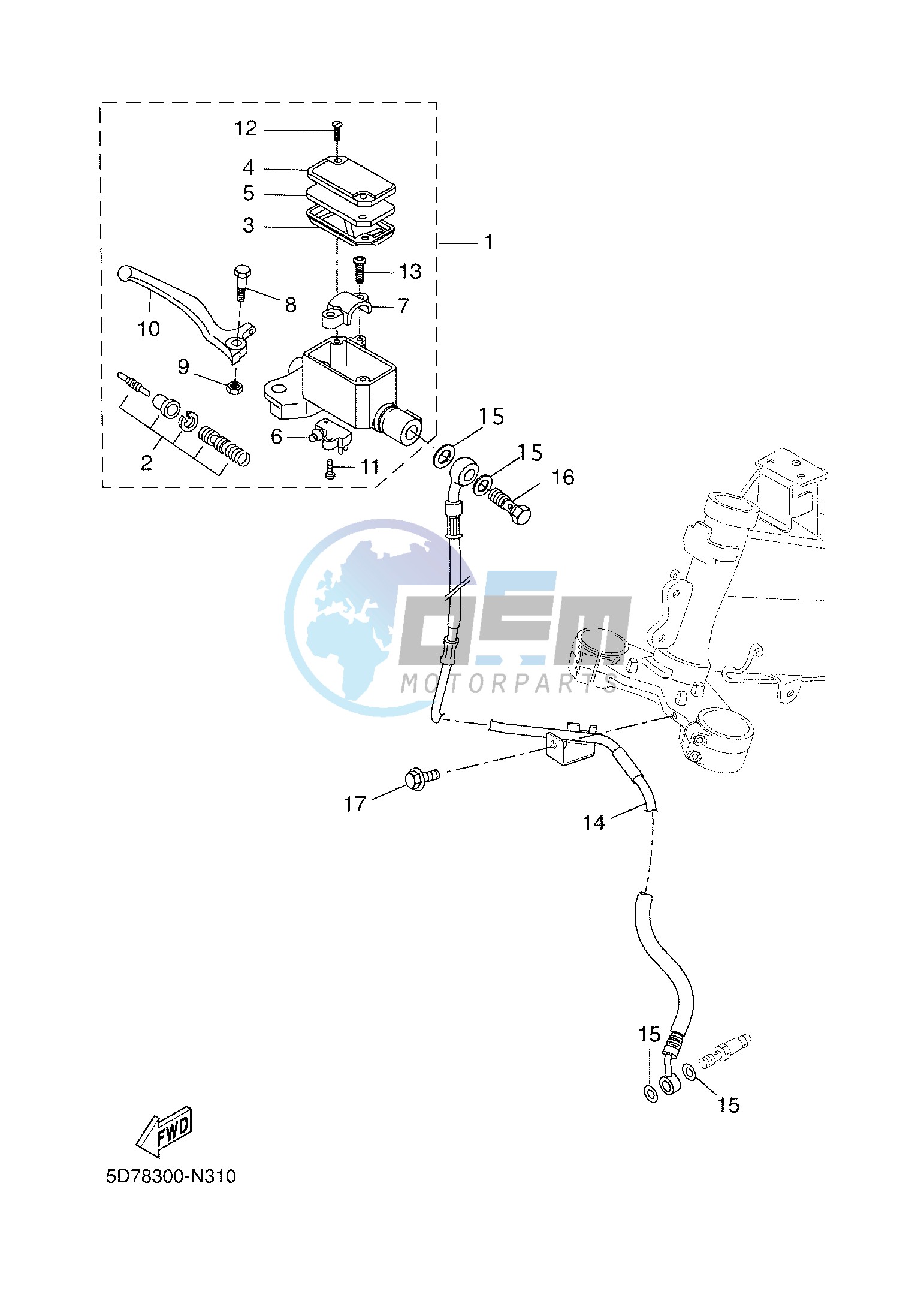 FRONT MASTER CYLINDER