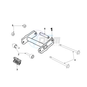 FIGHT RW3A drawing ENGINEMOUNT WITH SHORT MOUNT RUBBERS