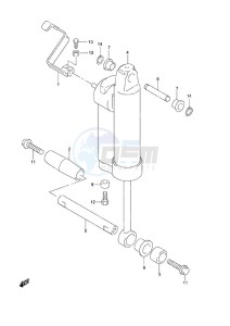 DF 25 V-Twin drawing Gas Cylinder Gas Assist Tilt