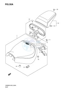 VZ800 (E2) MARAUDER drawing SEAT (VZ800Z ZUE)