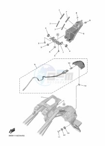 YZF690 YZF-R7 (BEBA) drawing TAILLIGHT