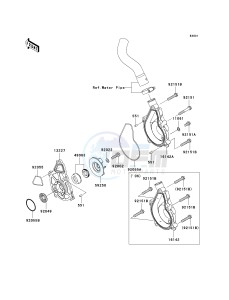 EX 650 A [NINJA 650R] (A6F-A8F) A6F drawing WATER PUMP