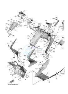 XP530 XP530D-A TMAX DX ABS (BC38) drawing LEG SHIELD