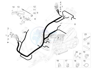 LIBERTY 150 150 IGET 4T 3V IE ABS (NAFTA) drawing Main cable harness