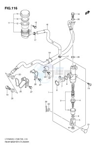 LT-R450 (E28-E33) drawing REAR MASTER CYLINDER