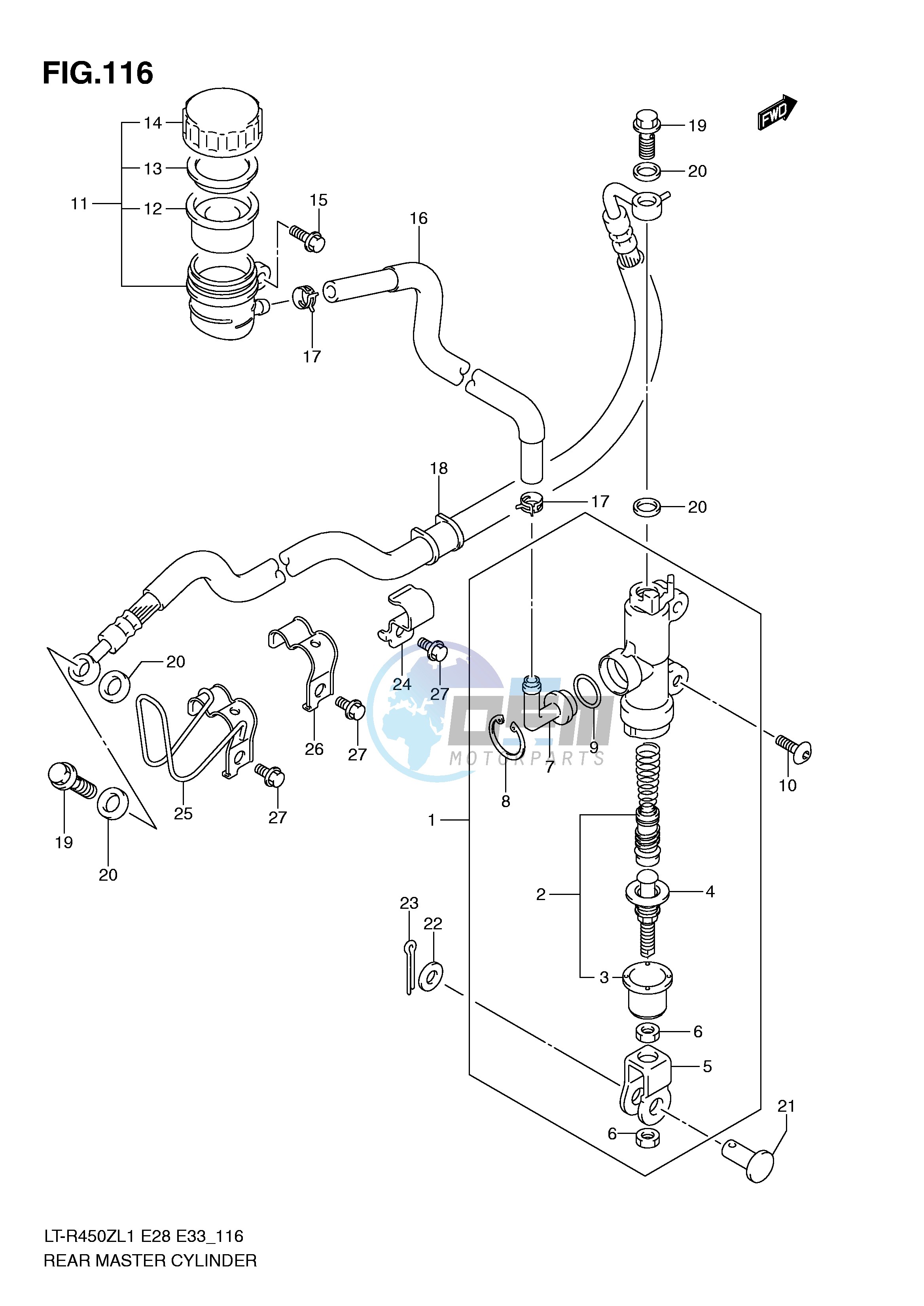 REAR MASTER CYLINDER