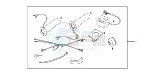 VT750C9 Europe Direct - (ED / MME) drawing GRIP HEATER CUSTOM'S