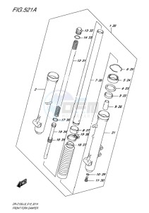 DR-Z125L EU drawing FRONT FORK DAMPER