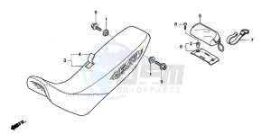 XR250R drawing SEAT