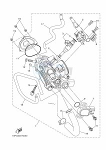 YFZ450R (BW2V) drawing THROTTLE BODY ASSY 1