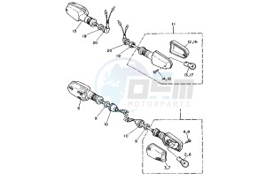 TDM 850 drawing FLASHER LIGHT