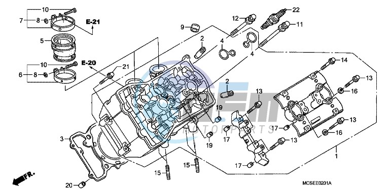 LEFT CYLINDER HEAD