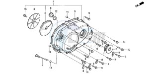 VF750C2 drawing RIGHT CRANKCASE COVER