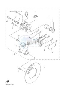 FZ8-NA FZ8 (NAKED, ABS) 800 FZ8-N ABS (59P8) drawing REAR BRAKE CALIPER