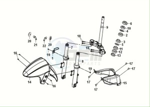 E-XPRO (EH4LW2-EU) (M0) drawing STEERING STEM - FRONT CUSHION