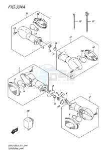 GSX-S1000 EU drawing TURNSIGNAL LAMP