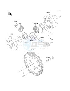 KAF 620 A6 [MULE 2510 4X4] (A6) [MULE 2510 4X4] drawing DIFFERENTIAL