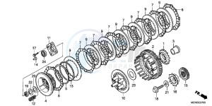 NT700VAB drawing CLUTCH