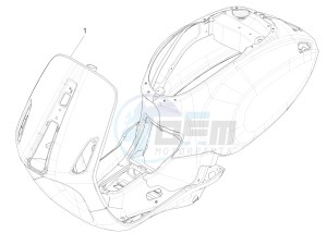 PRIMAVERA 125 4T 3V IGET IE ABS-NOABS E2-E4 (APAC) drawing Frame/bodywork