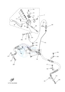 YFM450FWAD YFM45FGPB GRIZZLY 450 EPS (1CTK 1CTL) drawing FRONT MASTER CYLINDER