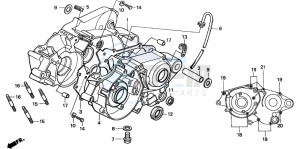 CR80RB drawing CRANKCASE