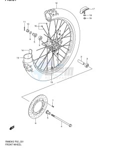 RM85 (P2) drawing FRONT WHEEL