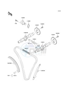 EN 500 C [VULCAN 500 LTD] (C6F-C9F) C9F drawing CAMSHAFT-- S- -_TENSIONER