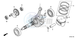 TRX420FPMD TRX420 Europe Direct - (ED) drawing CRANK SHAFT/PISTON