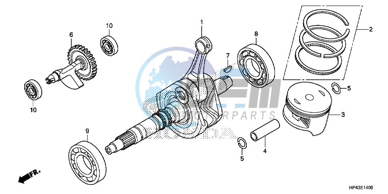 CRANK SHAFT/PISTON