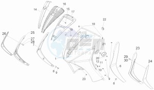 Beverly 500 Cruiser e3 2007-2012 drawing Front shield