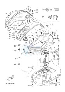 YZF-R125 R125 (5D78 5D78 5D78 5D78) drawing FUEL TANK